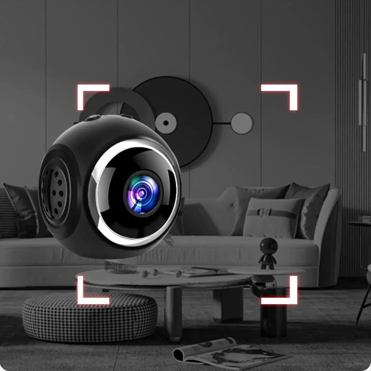 Telecamera A73T X11 per Casa con Visione Notturna a Infrarossi, Wi-Fi, Monitoraggio Remoto, Telecamera Intelligente Wireless