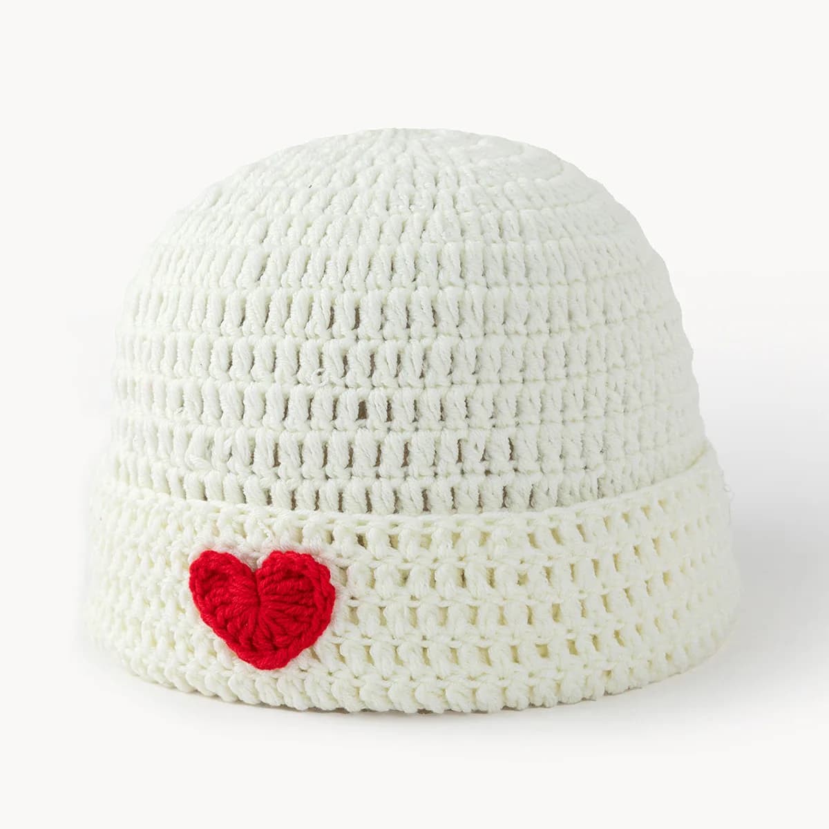 2025 New Men'S And Women'S Handmade Crochet Love Yarn Hat Solid Color Knitted Pullover Hat Winter Couple'S Best Friend Hat