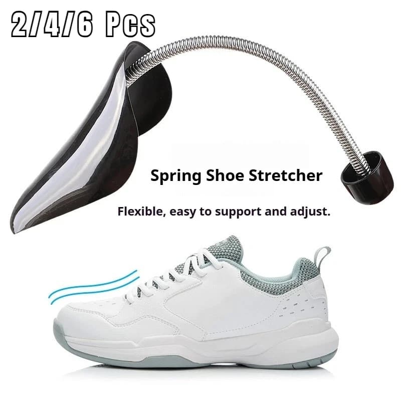 2/4/6Pcs Shoe Trees for Sneakers Shaper Plastic Unisex Shoe Stretcher Shape Boot Holder Prevent Creasing Adjustable Holder Bulk