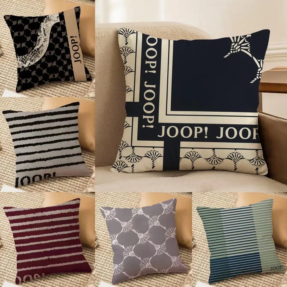 Federa per cuscino Fashion J-joop, setosa ed elegante, confortevole, per divano letto, con cerniera invisibile