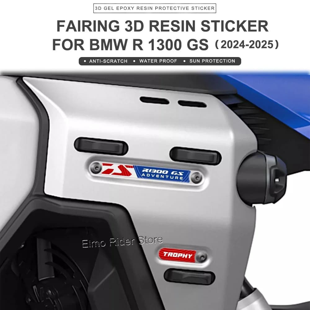 Per BMW R 1300 GS Adventure 2025 Accessori Moto 3D Resina Epossidica Carenatura Protezione Adesivi Kit Nuova Decalcomania Decorativa