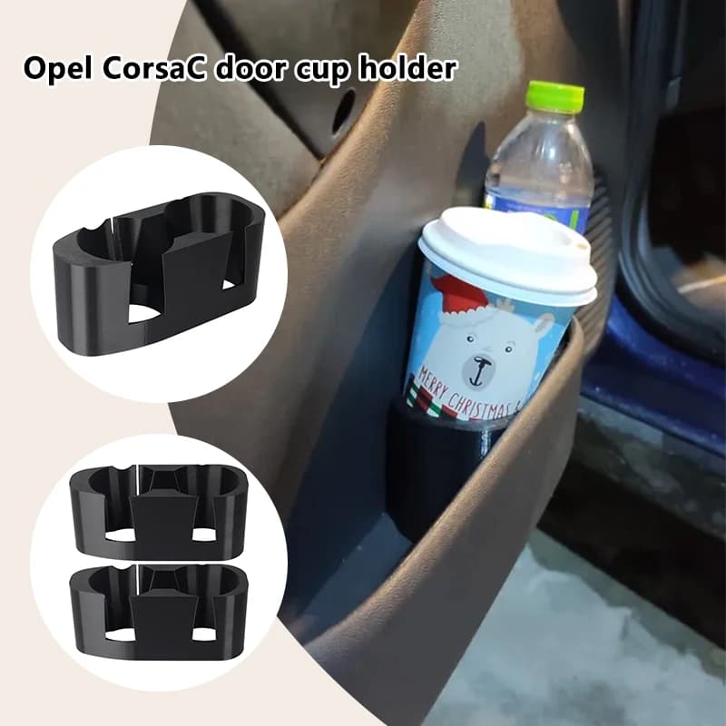 Car Cup Holder Door Panel Water Bottle Coffee Cup Drink Holder for Opel Corsa C Auto Interior Mounts Holder Accessories