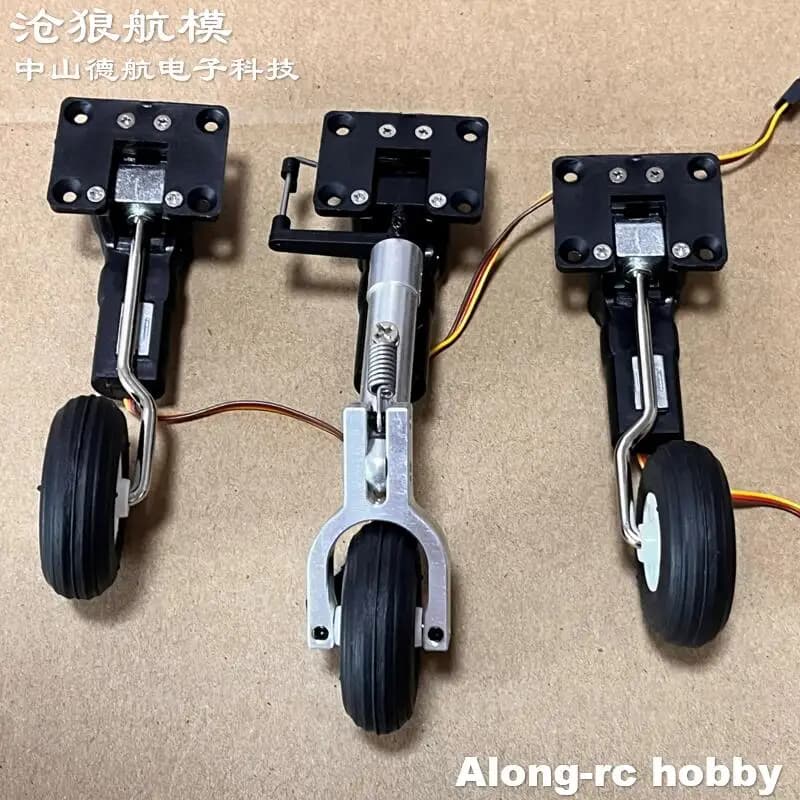 107g Retractable Landing Gear 92mm Nose Shock absorber Main LG Height 73mm for 1-2kg RC Aircraft EDF Plane DIY Model Spare Part