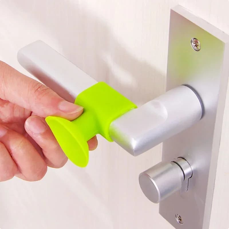 1 pz morbido silicone fermaporta anti-danno protezione della parete ventosa maniglia della porta paraurti muto proteggere le pareti mobili accessori