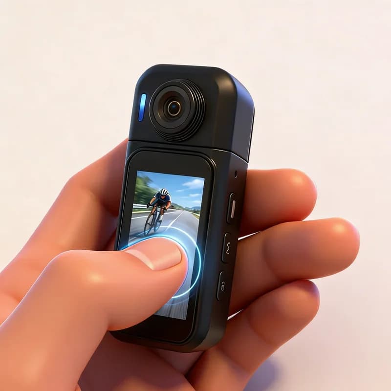 1080P FHD Sports Camera for External, Mini Bike and Motorcycle Helmet Camera, Action Cam for Video Recording and Sport Action