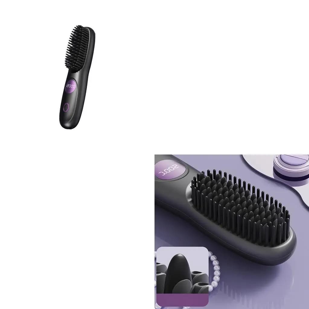 Antistatic smoothing comb with various heating settings for all hair types