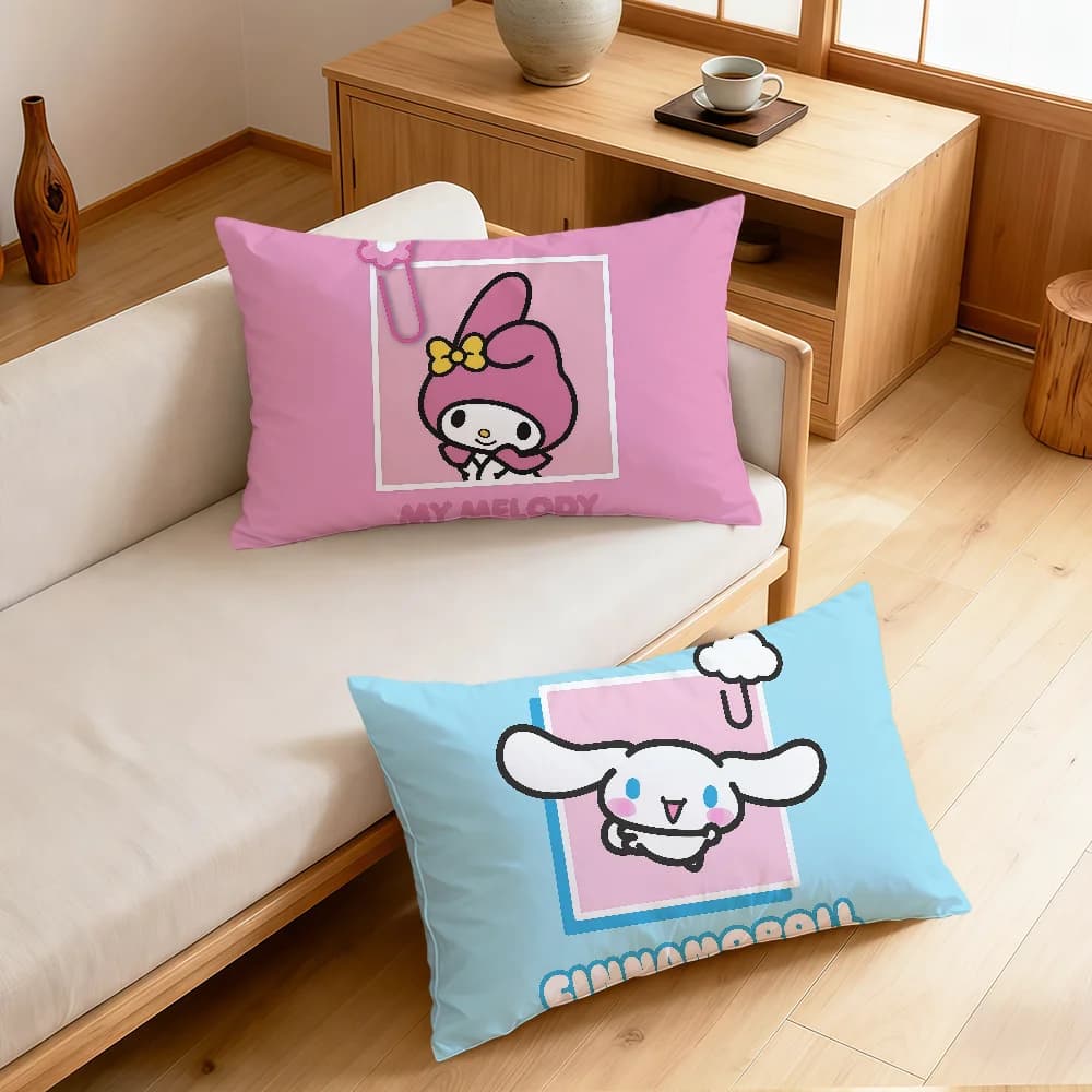 Fodera per cuscino rettangolare SRO con Cinnamoroll e Hello Kitty, per divano, soggiorno, comodino, dormitorio, casa, idea regalo