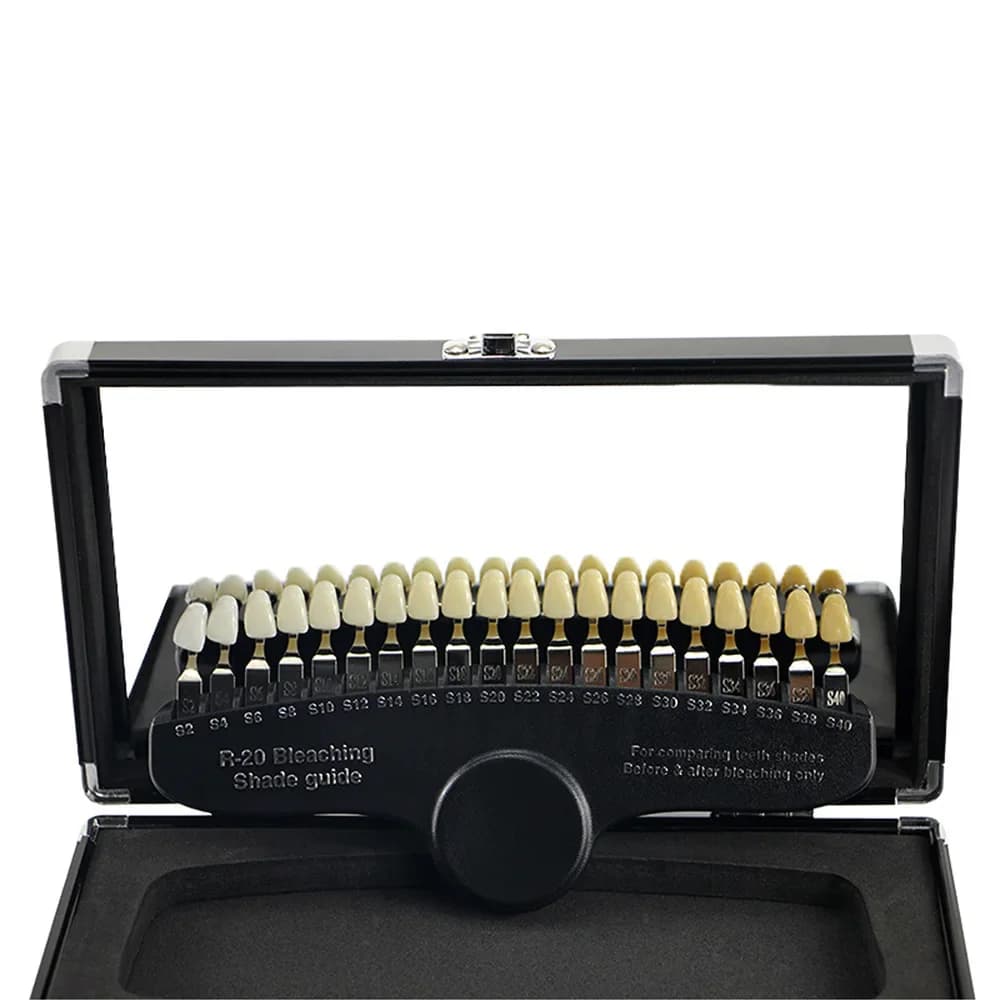 Shade guide for teeth whitening Hotsale 20 colors Comparisons on the shadow 3D plate Teeth whitening Gaskets Shade guide