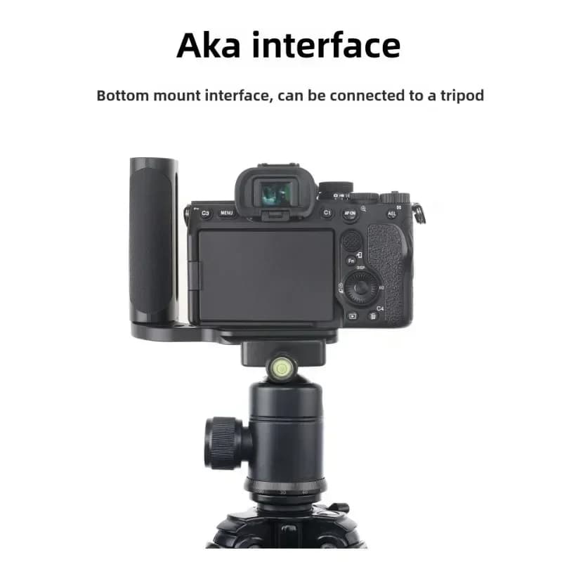 Supporto universale per impugnatura sinistra a sgancio rapido a forma di L per treppiede fotografico Canon, Nikon, Sony, Fujifilm, Panasonic, Olympus
