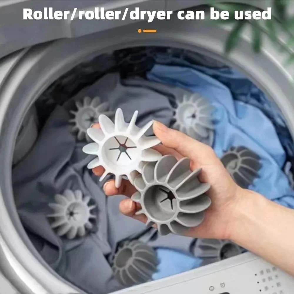 Reusable Silicone Ball for Washer, Ausil for Cleaning Clothes and Fabrics, Removes Peles of Animals and Human Hair during Washing