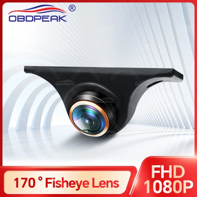 Rear camera for cars AHD 1080P 170 ° Full HD night vision vehicle with golden goal Fisheye that reverses front cameras 360 for Dash Cam