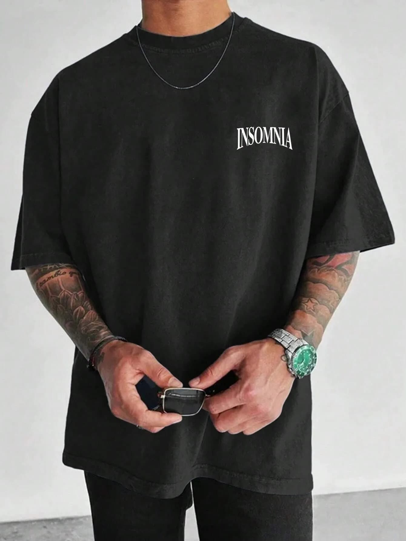 2026 Summer New Style Men's T-shirt with 3D Letter Pattern Print Street Casual Fashion Comfortable Soft Lightweight