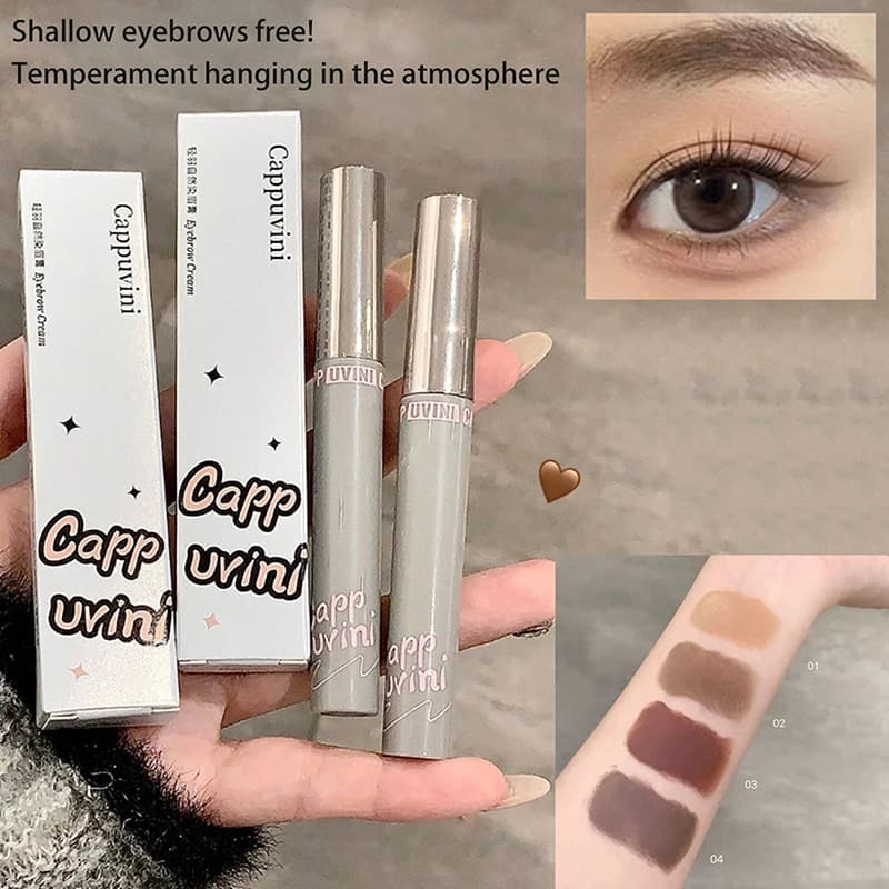 【Cappuvini Dyeing Eyebrow Cream Waterproof Long Lasting Eyebrow Gel Paint Eyebrow Tint Mascara Brow Enhancer Cream Cosmetics】