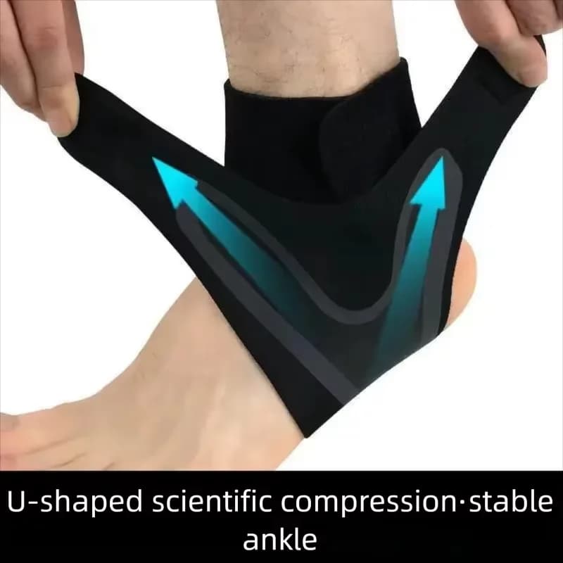 Supporto per Caviglia con Compressione Traspirante, Fascia per Piede per Corsa, Calcio, Ciclismo e Sport