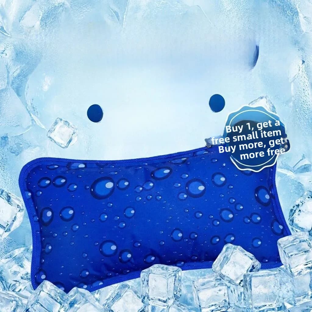 Ice Crystal Filling Pillow Cooling down Sleeping Aid for Adults And Kids Water Pillow for Nap Time Refreshing Summer Essential
