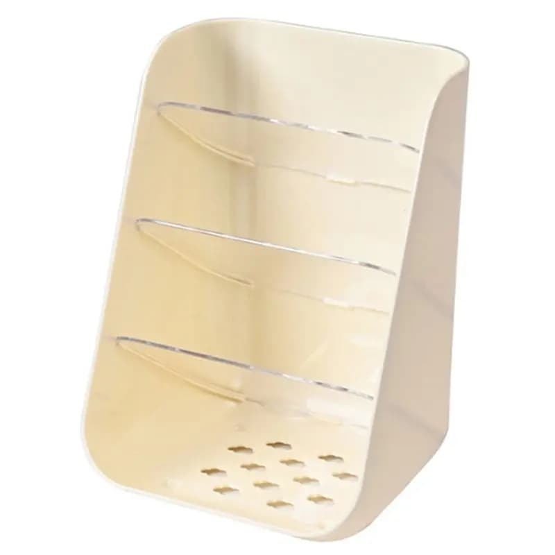 AAAF Desktop Student Pen Holder Transparent Slanting Shelf Stationery Organizer Bathroom Vanity Multifunctional Storage