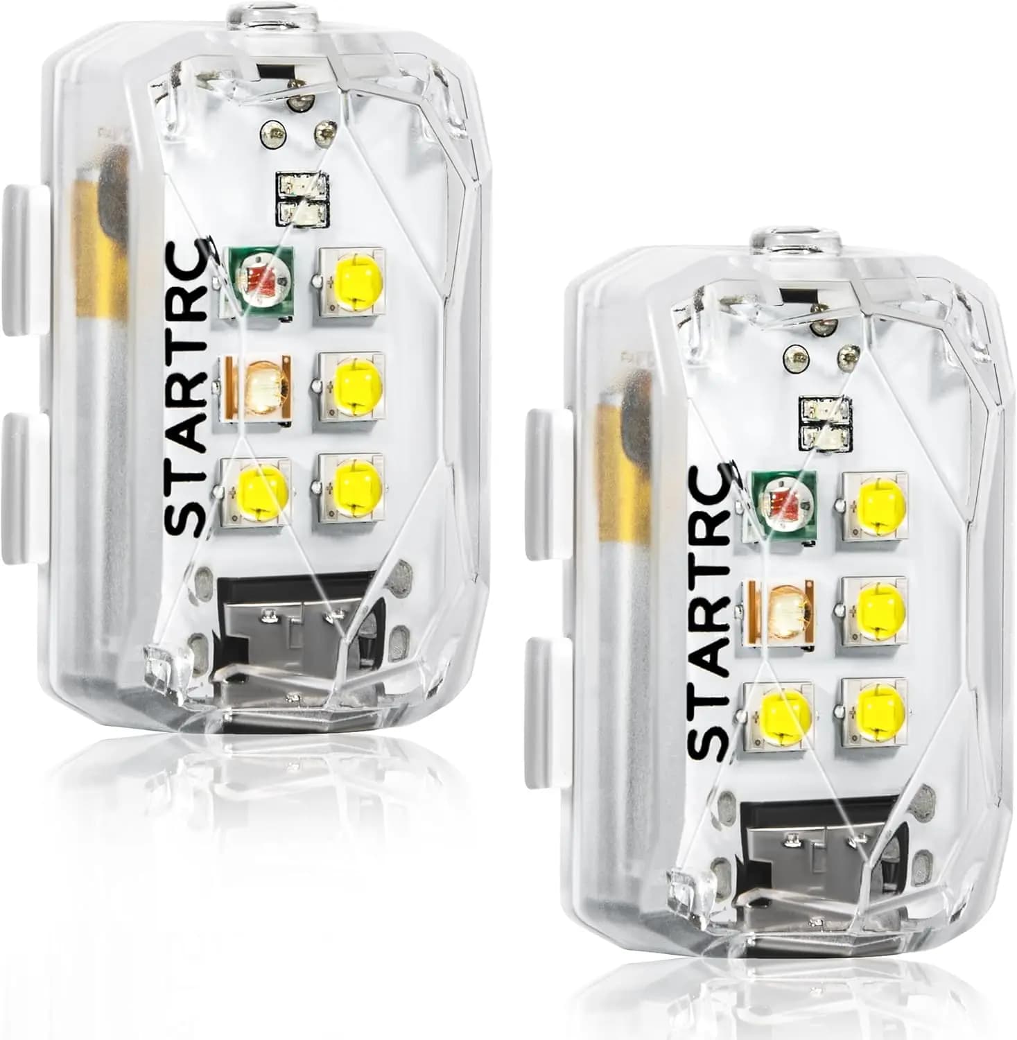 STARTRC Drone Luce stroboscopica Luce anticollisione Torcia ricaricabile a LED per DJI Neo e tutti gli accessori per droni RC 2 pezzi