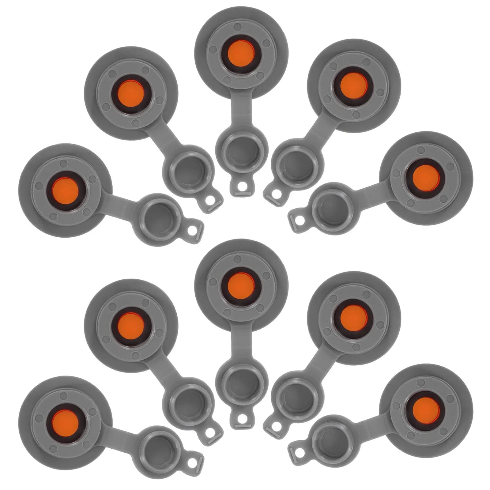 10 Pezzi Valvola di Gonfiaggio per Cuscini d'Aria 12mm in TPU, Valvola Compatta Antiperdita per Gonfiaggio e Sgonfiaggio Rapido, Ricambio per Cuscini da Viaggio