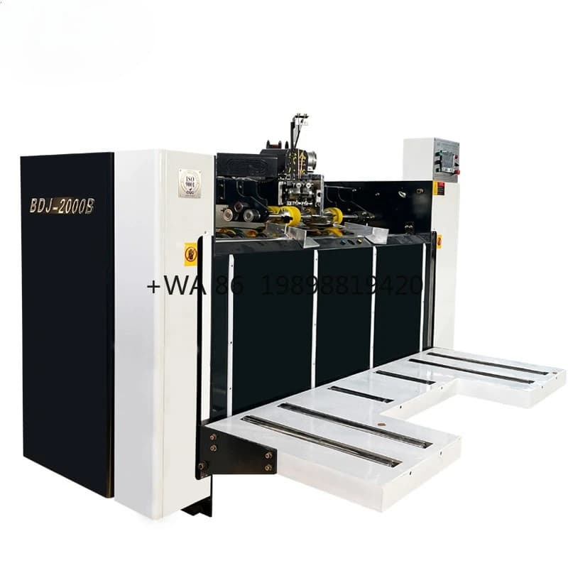 Cucitrice Cucitrice ondulata ad alta velocità Cucitrice Semi automatica per scatole di cartone che formano cartone per cucitura