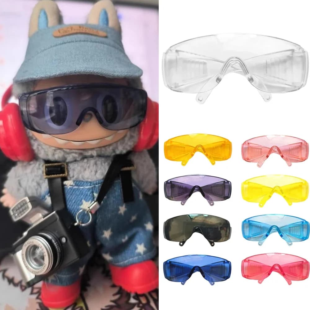 for Ropa Labubu V3 V1 V2 Cool Ski Goggles Swimming Goggles Outfit Sunglasses Glasses Decorations doll accessories