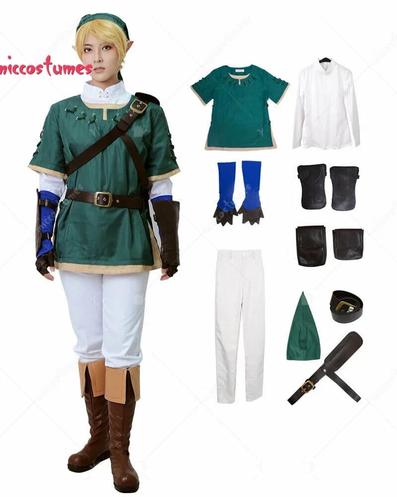 Costume da Principessa Verde Miccostumes, Costume di Halloween per Uomo, Costumi per Cosplay