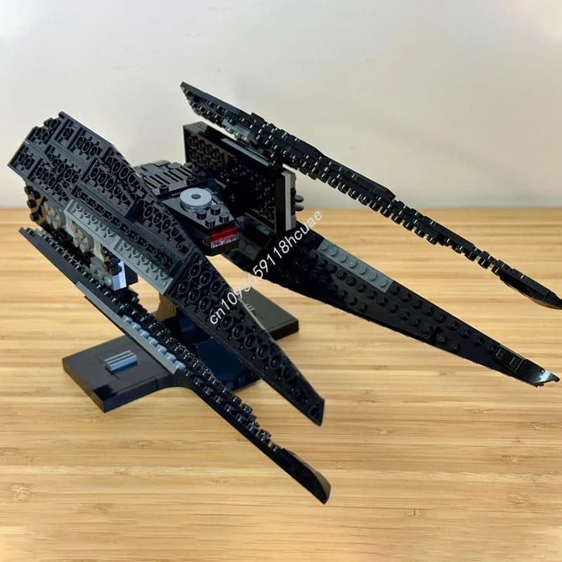 Set di Costruzioni MOC da 316 Pezzi, Navetta di Comando di Kylo TIE in Scala Media, Blocchi da Costruzione per Collezionisti Adulti e Bambini, Regalo di Natale