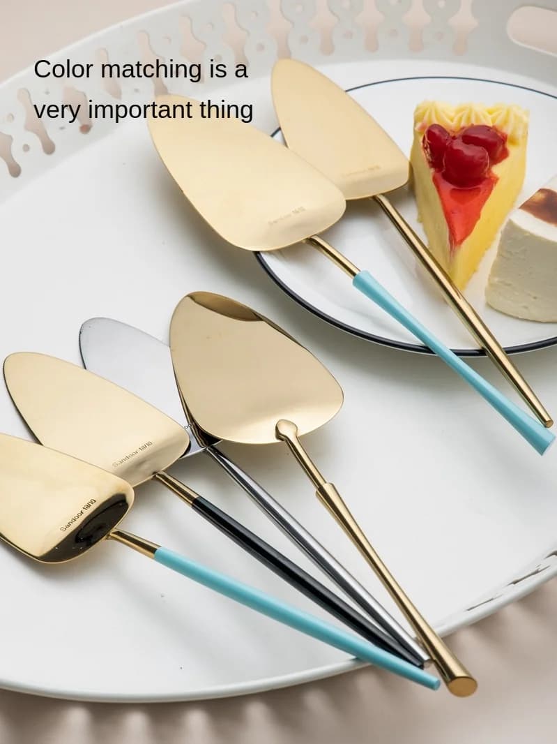 304 stainless steel cake spatula shovel for pizza cooking tools long handle for cake divider for cheese kitchen utensils wholesale