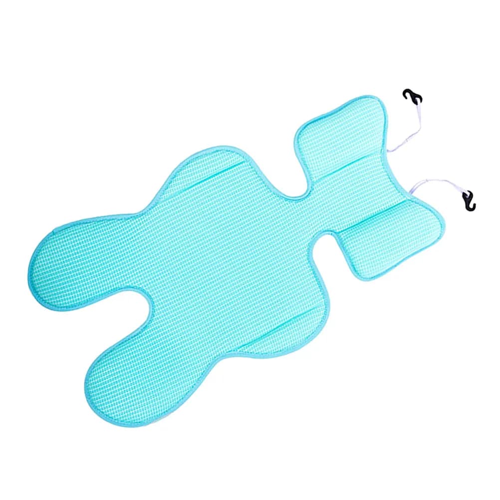Cuscino per passeggino blu cielo, coprisedile in cotone traspirante ispessito, morbido e confortevole, adatto per seggiolino di sicurezza per bambini