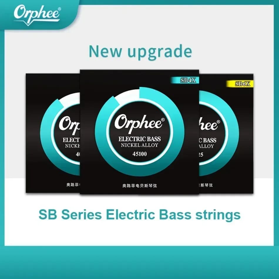 Orphee SB4X/5X/6X corde per basso rivestite per 4/5/6 corde per basso elettrico in lega di nichel luce normale