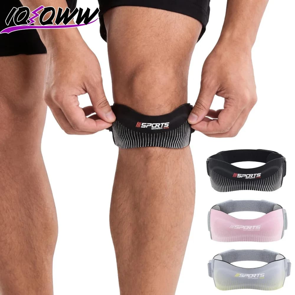 Supporto per Ginocchio Regolabile con Fascia per Tendine Rotulee, Ideale per Ginocchio da Salto, Tendiniti e Dolore al Ginocchio, Perfetto per Corsa e Tutti gli Sport