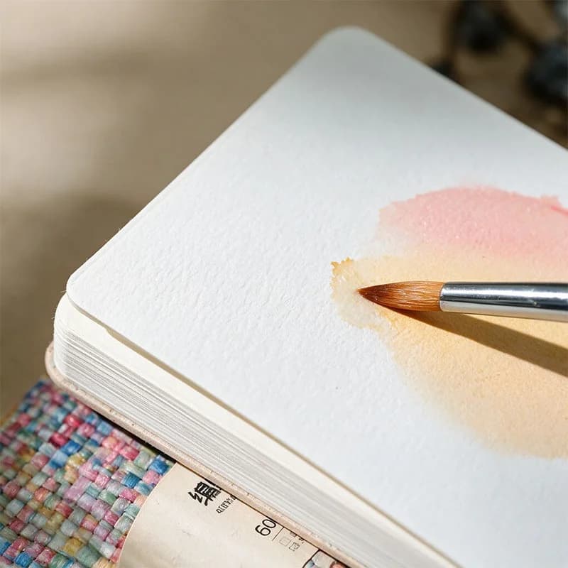 Acrylic Marker Sketchbook 8x8/12x12cm 600G Cotton Seamless Butterfly Bound Square Paper Pad Portable Travel Drawing Art Supplies