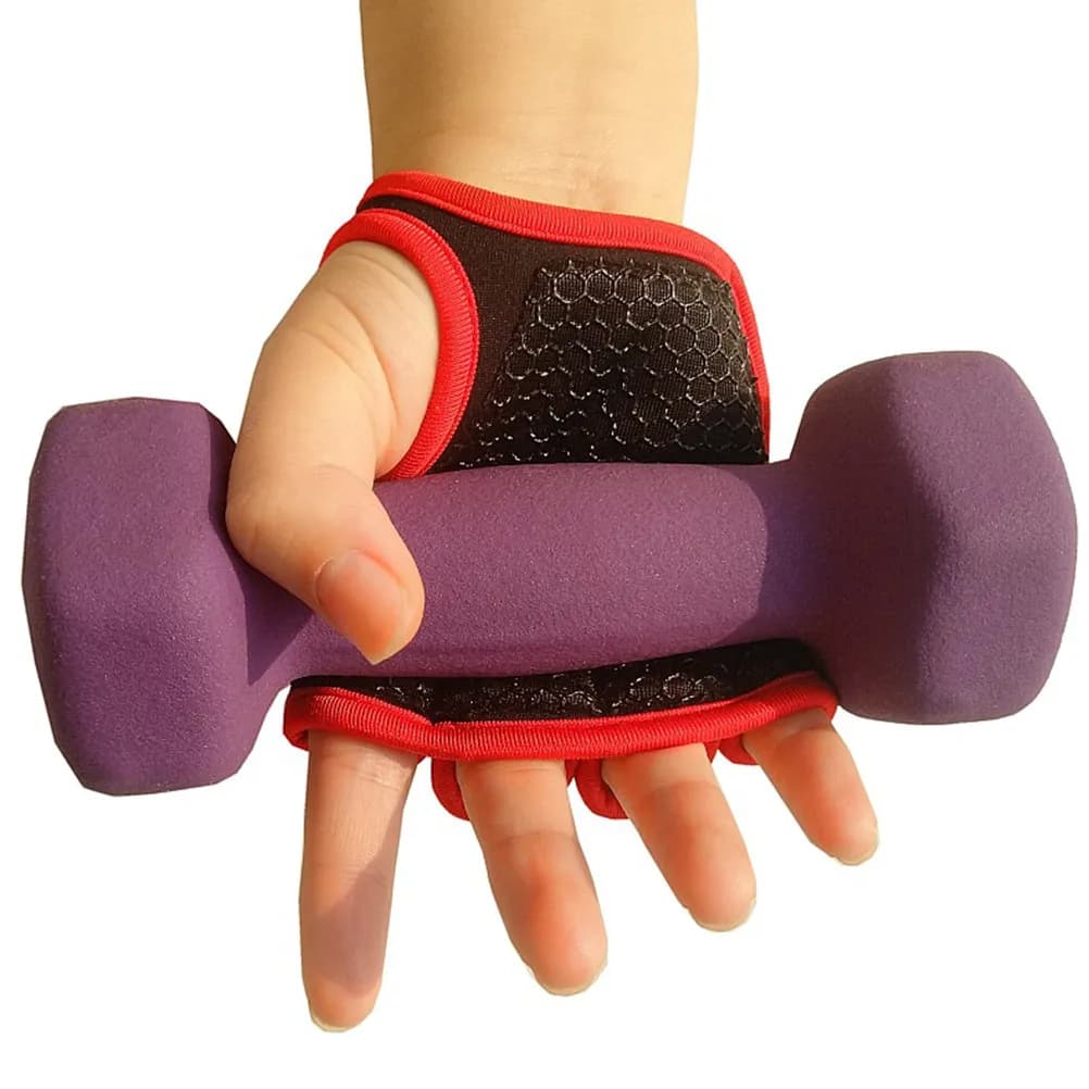 1 Paio di Guanti Fitness Antiscivolo con Gel di Silicone sul Palmo per Sollevamento Pesi, Yoga, Manubri, Bilancieri, Allenamento in Palestra, Protezione Mezze Dita