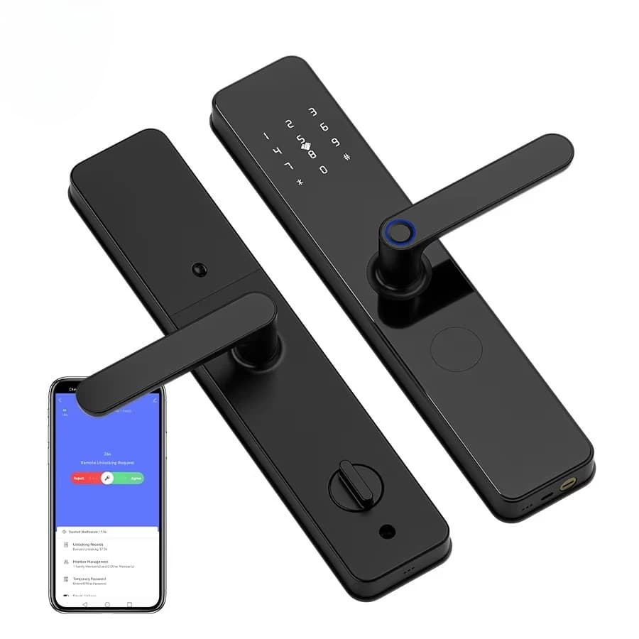 Wifi Impronta Digitale Biometrico Smart Lock Porta Ble Card Chiave Cerraduras Inteligentes Smart Door Lock
