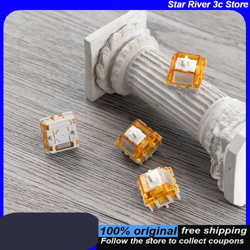 KBDfans AGS Radiant HE Interruttore Interruttore magnetico per tastiera meccanica Albero POM 3.4mm Mouse da viaggio e tastiere Accessori PA12 P2