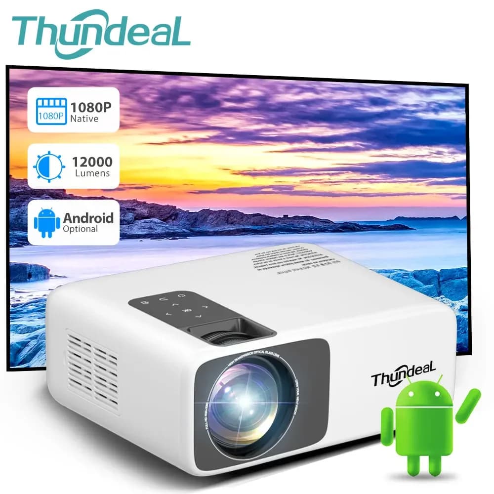 Proiettore ThundeaL Full HD 1080P 2K 4K Video LED Proiettore portatile 3D TD93Pro Mini WiFi Android Home Theater TD93 Pro Beamer