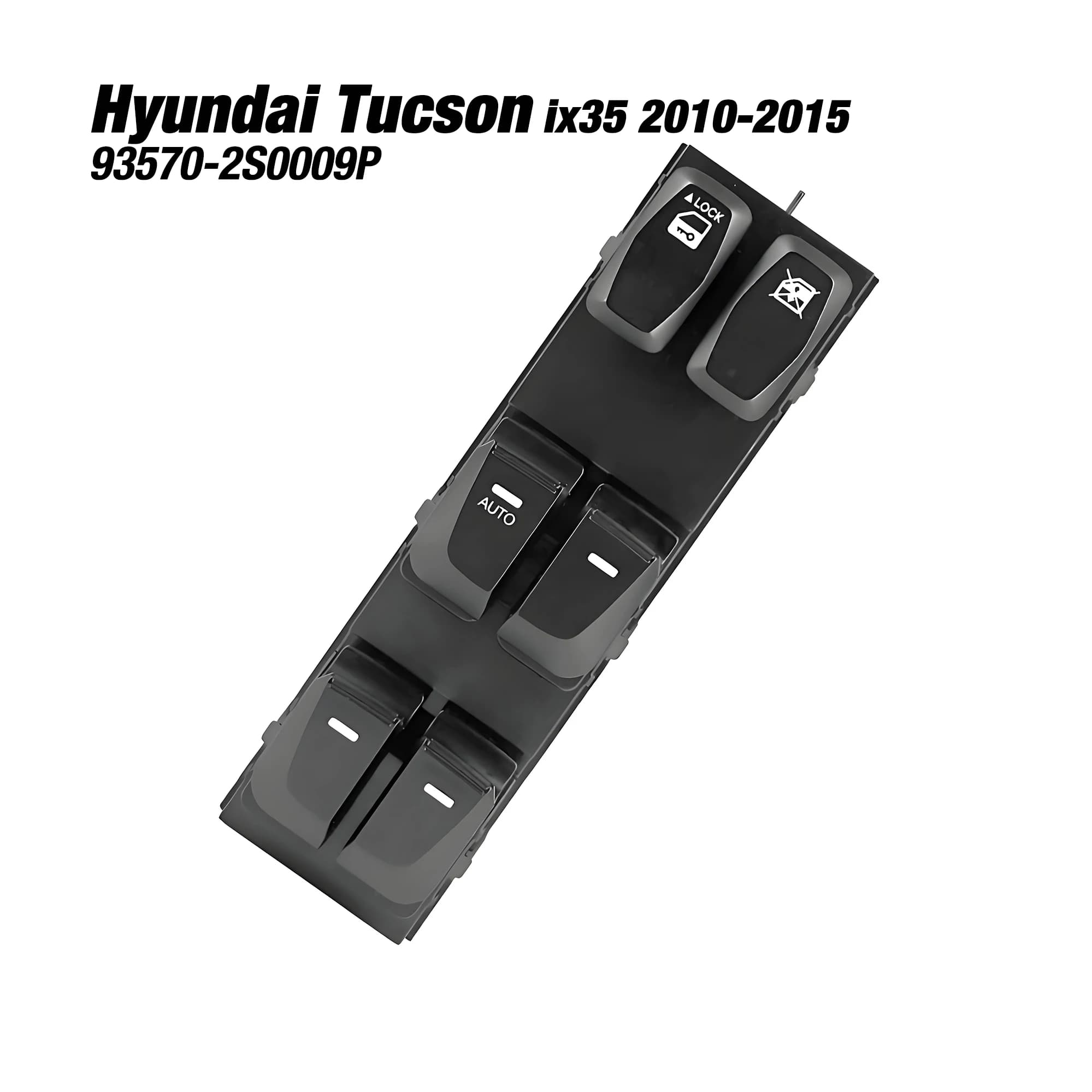 93570-2S0009P 935702S0009P Per Hyundai Tucson ix35 2010-2015, Pulsante interruttore di comando alzacristallo elettrico lato anteriore sinistro
