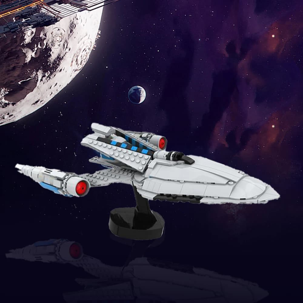 MOC-179708 Veicolo spaziale USS Protostar Modello Building Blocks Spazio Terk Veicolo Puzzle Mattoni Assemblare Giocattoli Creativo Regalo per bambini