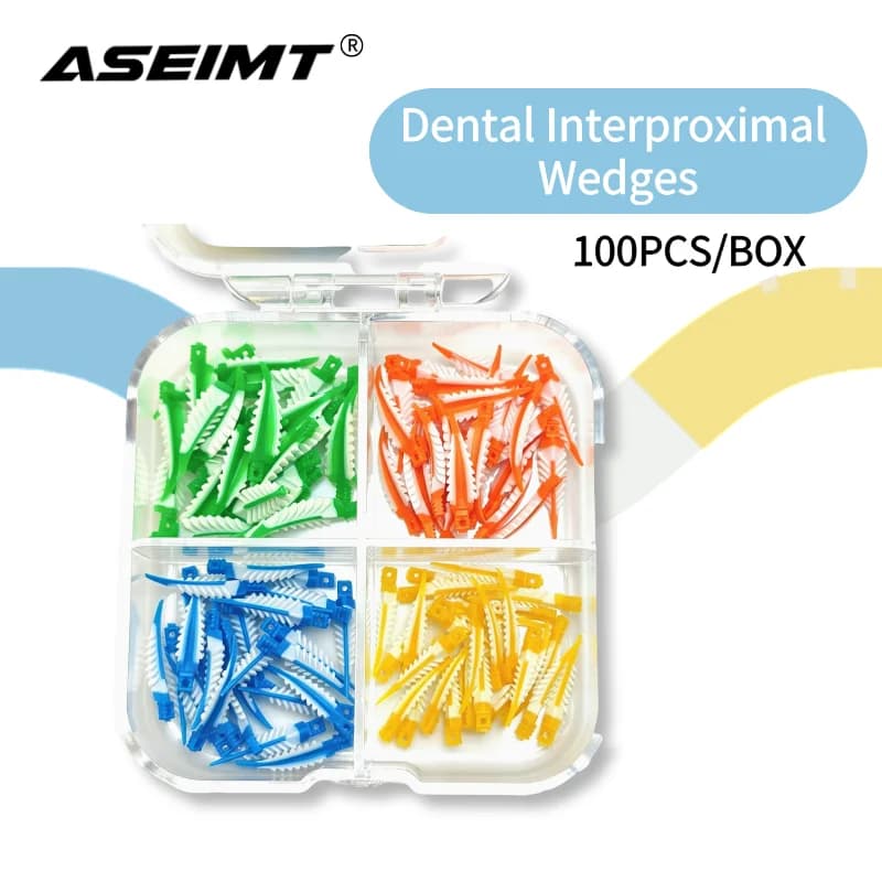 New Silicone Interdental Wedges, Adaptive Sealing Composite Wedges, Dentist Material for Tooth Restoration