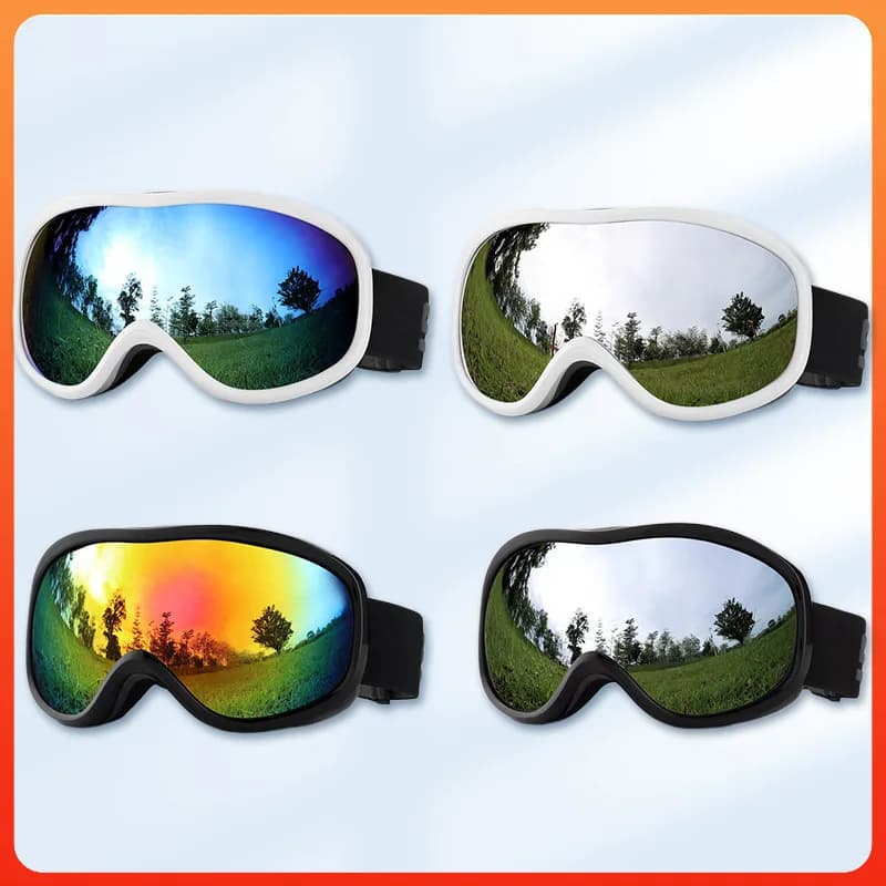 Occhiali da Sci e Snowboard per Sport all'Aperto, Maschera Antinebbia per Snowmobile, Occhiali da Ciclismo per Uomo e Donna, Lenti di Ricambio, Occhiali da Guida