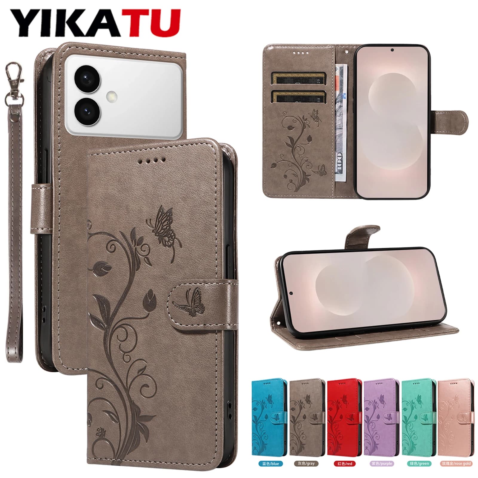 Wallet Phone Case For Samsung Galaxy A30 A26 5G A25 A24 A23E A23 A22 A21 A20 A17 A16 A15 A14 A13 Lite 4G A12 A10 A9 A8 A7 2018
