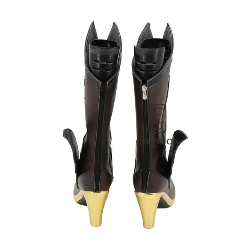 Nuove Scarpe Cosplay Fischl di Genshin Impact, Stivali Corti Eleganti per Halloween, Carnevale, Feste COS, Personalizzate 20256