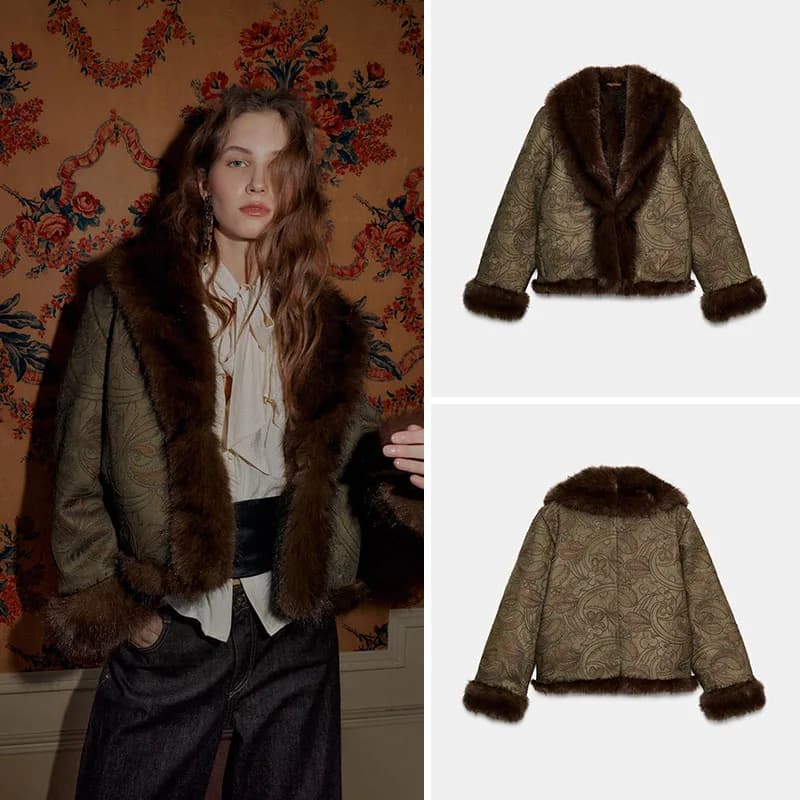 New Arrival Autumn Vintage Women's Double-Sided Embroidery Short Coat Long Sleeve Outerwear Fashion Ladies Premium Short Jackets
