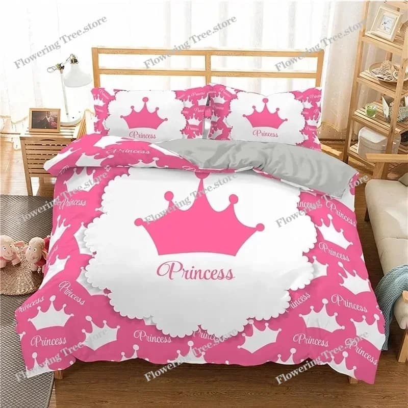 3D Printed Lovely Pink Bedding Set Duvet Cover Bedroom Comforter Covers Single Twin King Size Quilt Cover Home Textile
