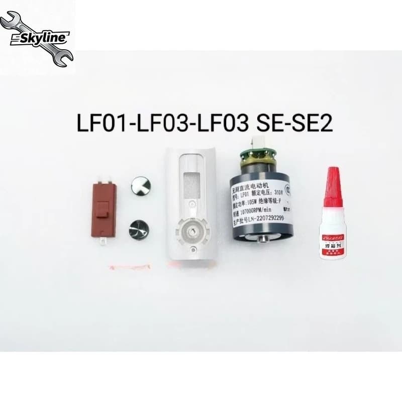 Hair Dryer Motor & Switch Temperature Button Cover Fit LF01 LF03 LF03SE SE2 Hair Blower Replacement Repair Parts