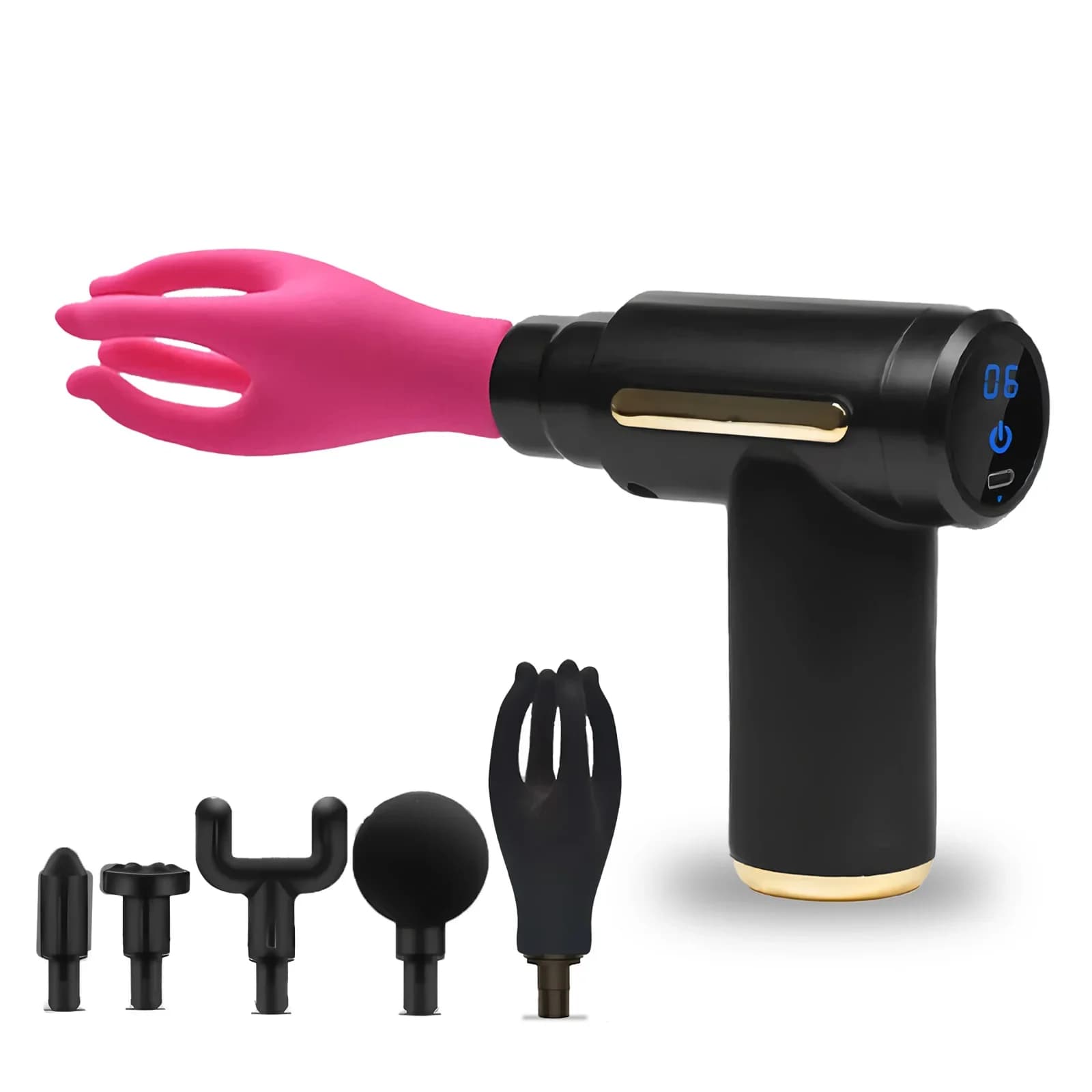 Male Electric Masturbator Penis Head Trainer Massage Gun Silicone Massage Head Accessories for Adults Diameter 12MM-18MM Accessories