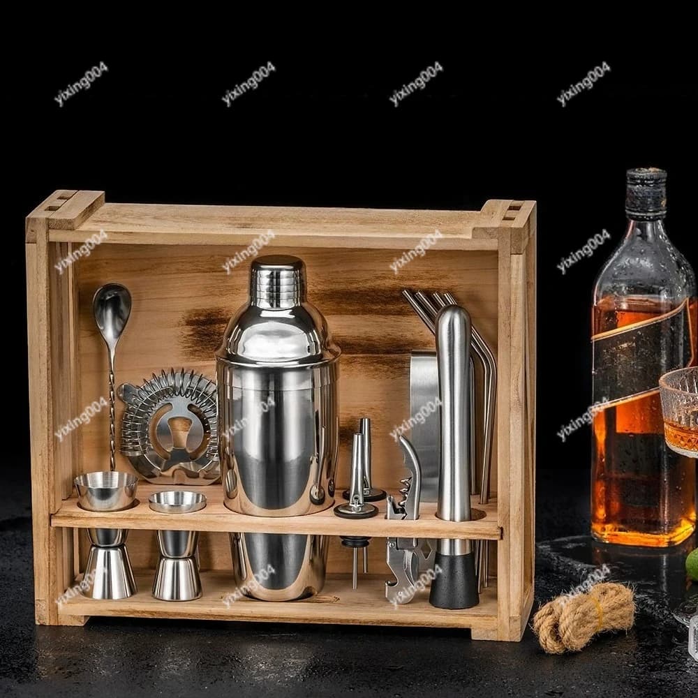 Set da Barman in Acciaio Inox 304, Kit Shaker per Cocktail per Bar Domestico