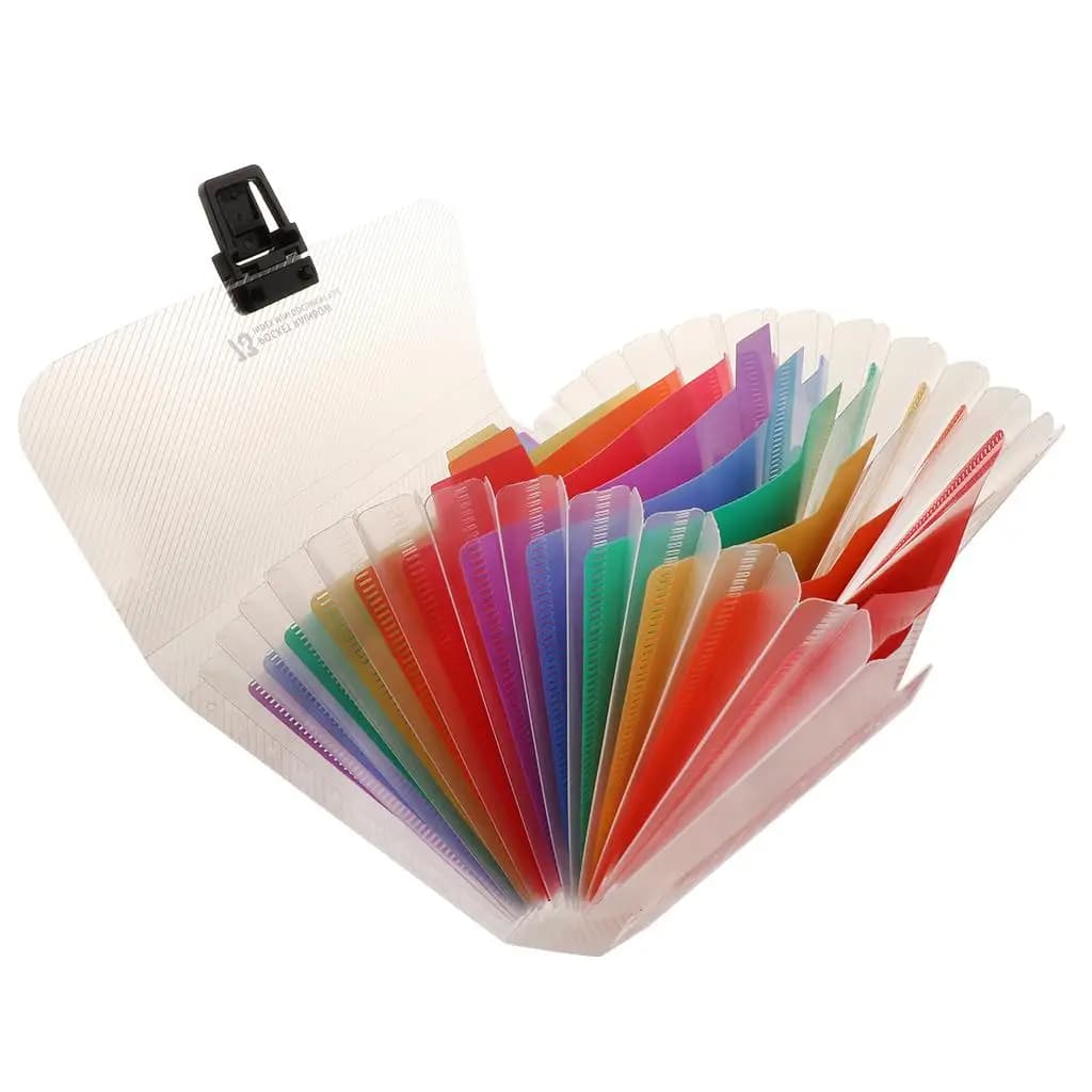 Piccolo organizzatore di file espandibile Custodia per documenti da ufficio Tasca in plastica impermeabile Organizzatore di cartelle portatile per viaggi e lavoro