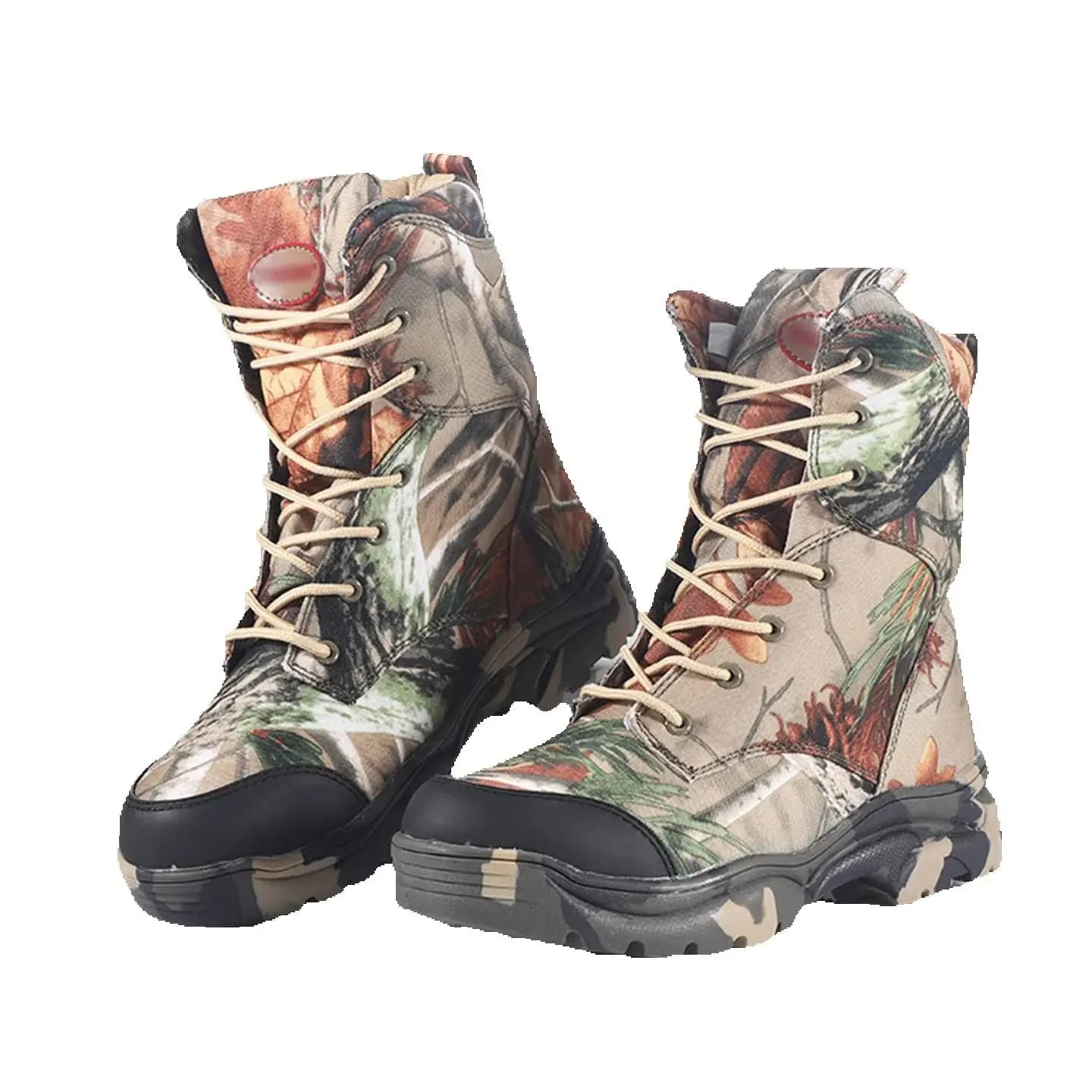 Stivali da caccia mimetici da uomo alti Scarpe da deserto tattiche traspiranti Stivali da alpinismo da trekking resistenti all'usura all'aperto
