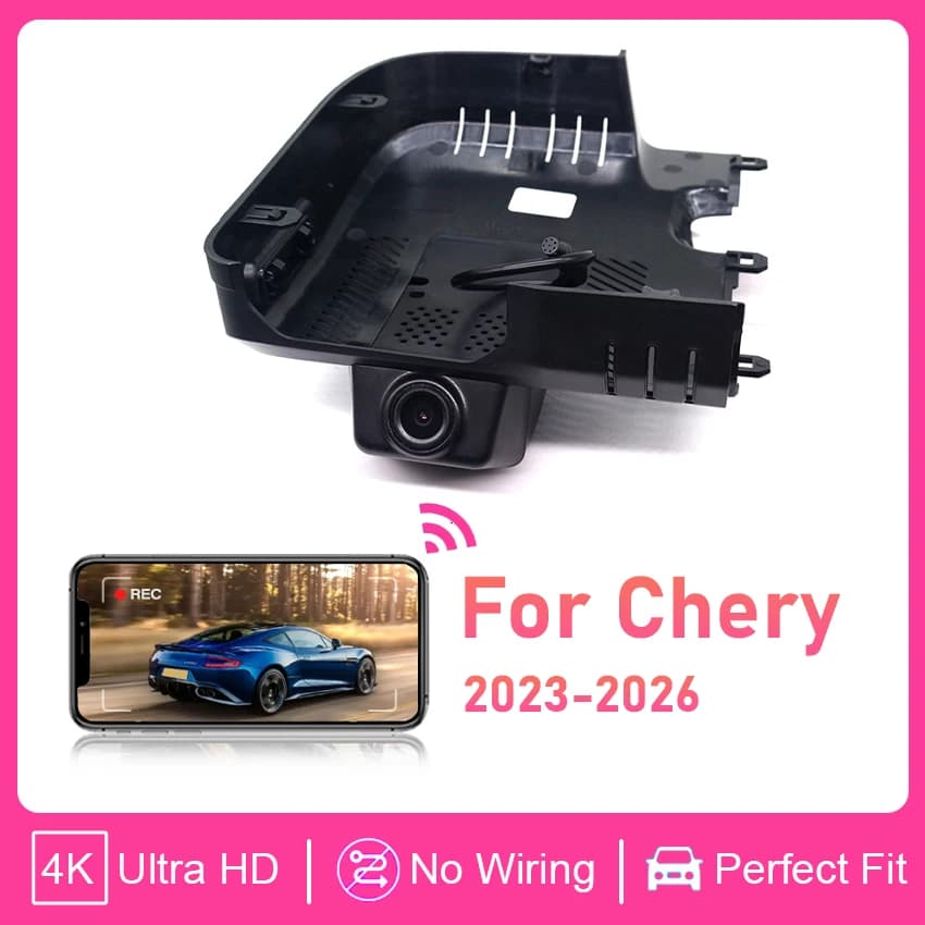 Telecamera DVR per Auto 4K 2160P UHD Plug and Play per Chery Exeed RX Yaoguang Omoda C9 9 2023-2026, Registratore Video con Visione Notturna