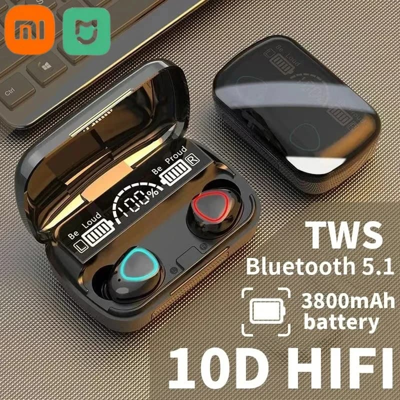 M10 auricolari Bluetooth vivavoce LED cuffie Dispay Bluetooth HiFi musica Stereo auricolari Wireless cuffie da gioco impermeabili